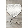 Youngs Wood Love Wall Plaque 37221